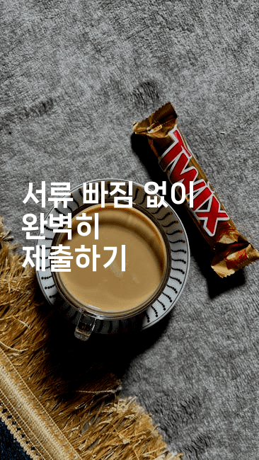 서류 빠짐 없이 완벽히 제출하기-지니지니