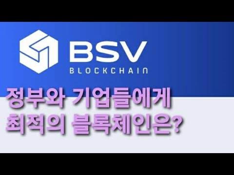 정부들과 기업비즈니스를 위한 최고의 블록체인은? BSV