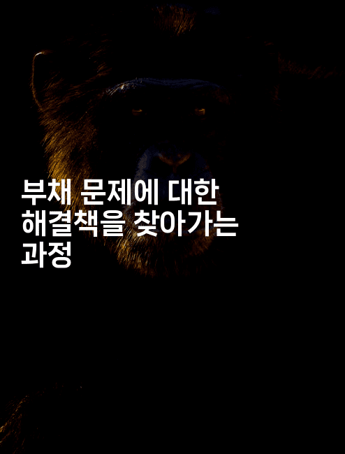 부채 문제에 대한 해결책을 찾아가는 과정-지니지니